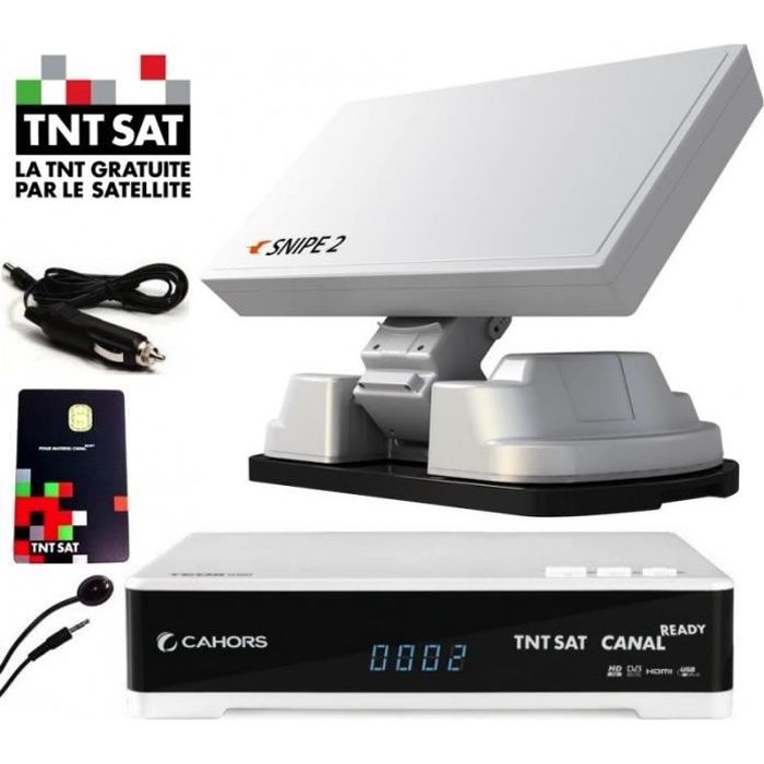 Pack Antenne Automatique SNIPE 2 + Démodulateur TNTSAT HD 12V