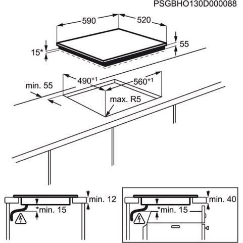 Table de cuisson induction Electrolux E6135IOK1