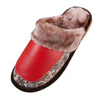 CHAUSSON - PANTOUFLE SIMPVALE Pantoufles cotton cuir Garder au chaud... CHAUSSON - PANTOUFLE SIMPVALE Pantoufles cotton cuir Garder au chaud...