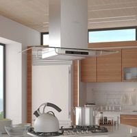 HOTTE Hotte aspirante de cuisine pour ilot ultra moderne HOTTE Hotte aspirante de cuisine pour ilot ultra moderne