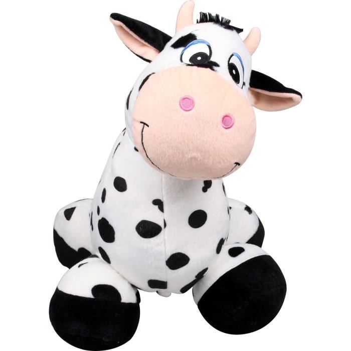 INFLATE-A-MALS Peluche gonflable Vache chevauchable 45cm- Ultra résistante