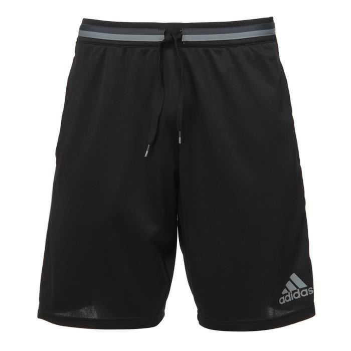 ADIDAS Short Condivo 16 - Homme - Noir et Bleu