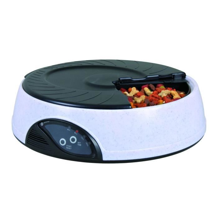 TRIXIE Distributeur de croquettes automatique pour chien 4 × 500 ml