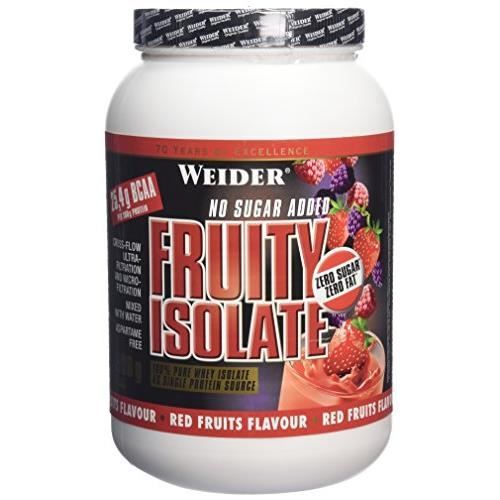 WEIDER Boîte de Fruity Isolate Fruits Rouges 908g