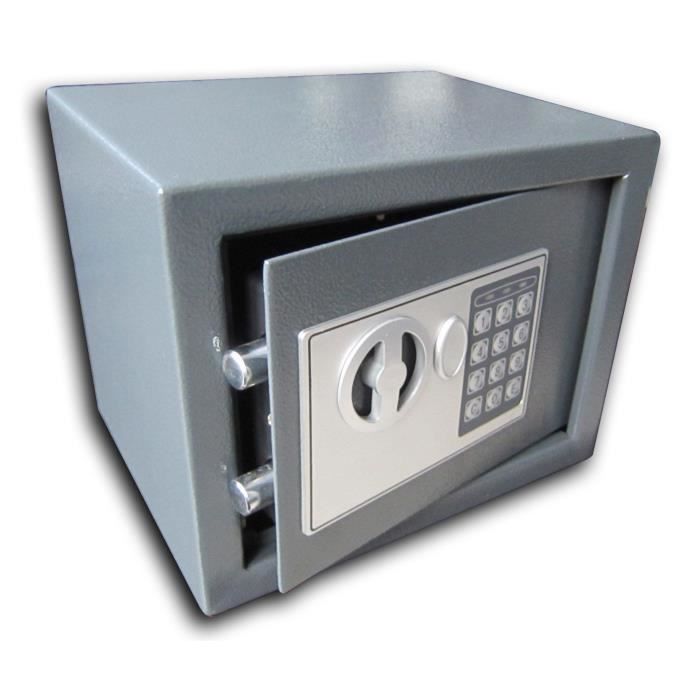 WORKMEN SECURITY Coffre-fort électronique à combinaison 6L 28x18x18 cm
