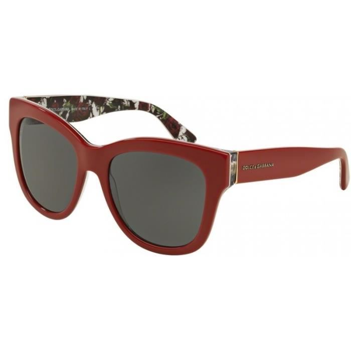 302087 Dolce 55 4270 De Pour Femme Rouge Soleil Gabbana Lunettes Dg QCtsxdhrB