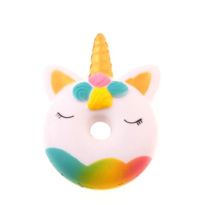 Squishy Donut Licorne Rebond Lent Jouet De Décompression Dessin Animé Cadeau Collection Décor