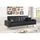 Clic Clac banquette 3 places noir grande taille -