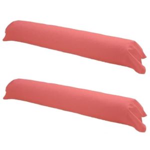 TODAY Lot de 2 taies de traversin 45x185cm Corail