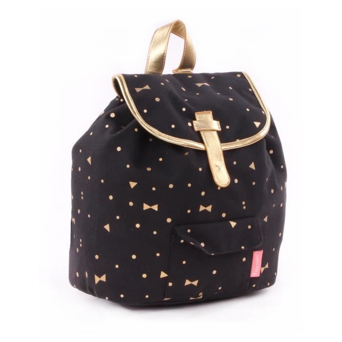 KIDZROOM Sac à dos maternelle - Gold Rush Noir