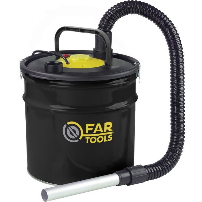Aspirateur à Cendres Sannover - Bidon 20L Pour Cheminée, Poêle Et Barbecue - Protège Votre Aspirateur Domestique