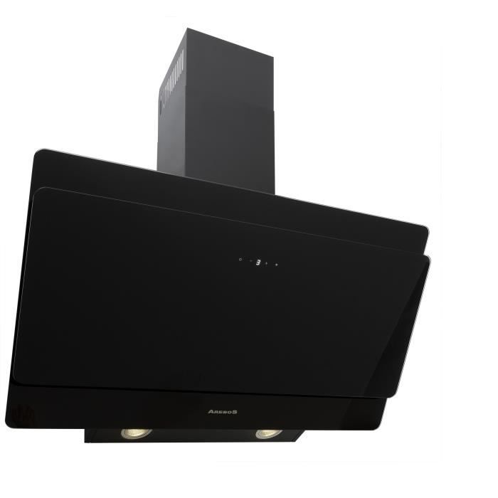 Hotte Murale Cuisine Aspirante 90 CM Verre Noir1