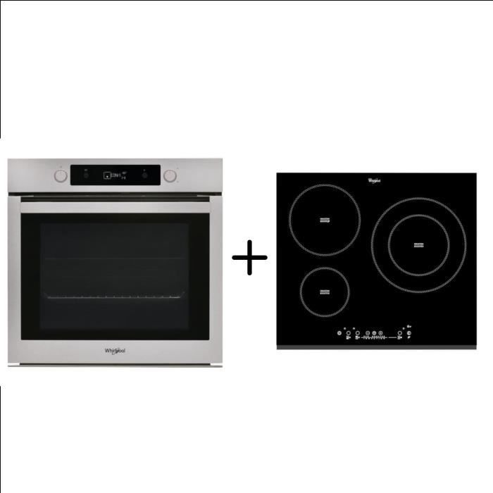 WHIRLPOOL OAKP9481CIX - Four électrique - Chaleur tournante -73 L + ACM860BF - Table de cuisson induction - 3 zones - 7000W