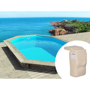 Piscine Bois Cancun 653 X 441 X 145 M Kit Hors Bord Achat