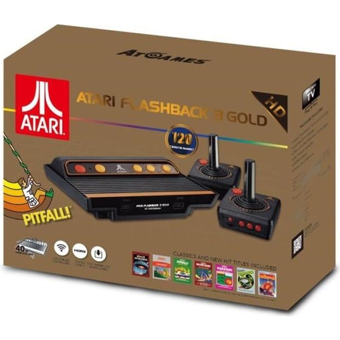 Console Atari FlashBack 8 Gold HD avec Manettes sans fils