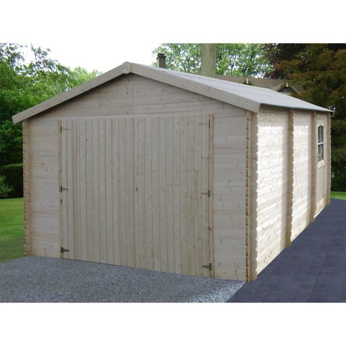 19,99 m²   Achat / Vente GARAGE   CARPORT Garage en bois 34 mm   19