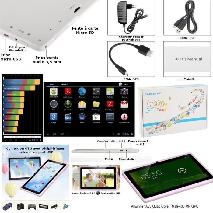 Mega PACK- Tablette blanche numérique Wifi1