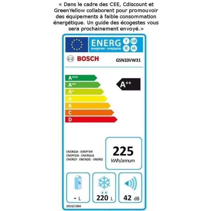  GSN33VW31 - Congélateur armoire - 220L -1