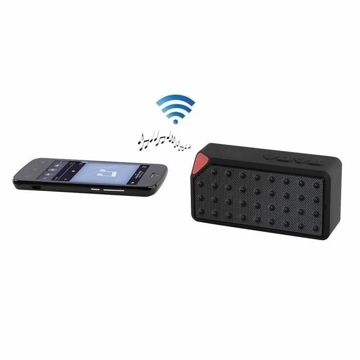 CLIPSONIC TES138N Haut-parleur compatible Bluetooth® - Noir