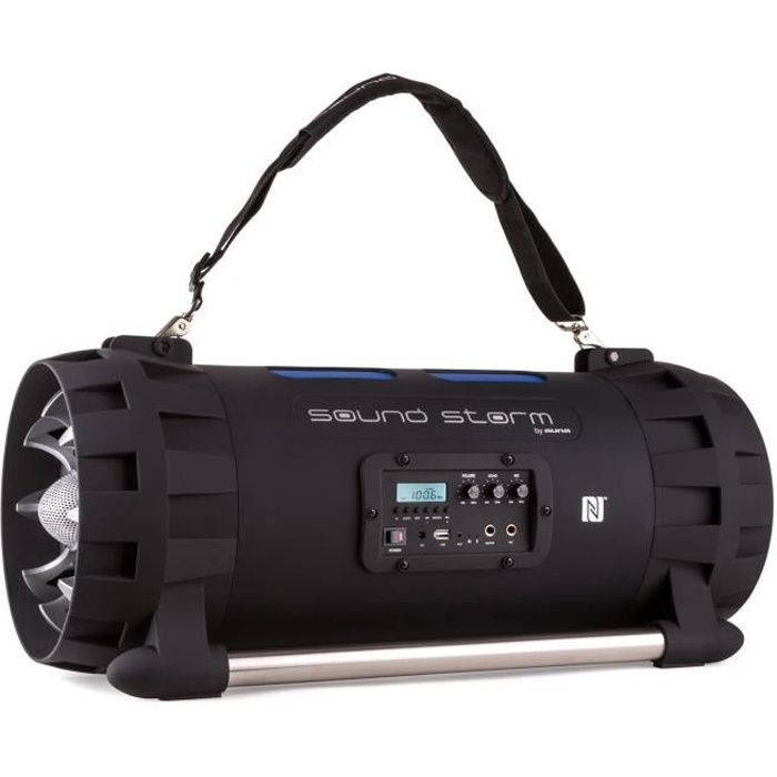 Auna Soundstorm - Enceinte Bluetooth 2x40W RMS avec port