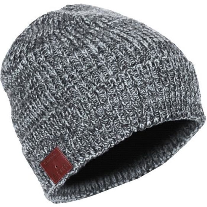 Novodio iSnow Gris/Blanc, Bonnet sans fil Bluetooth avec commandes
