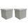 BUGGY Lot de 2 poufs coffres de rangement pliable
