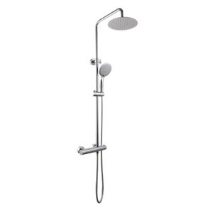 SARODIS Colonne de douche Fusion 20 avec mitigeur thermostatique déporté et Pommeau de douche ?20 cm