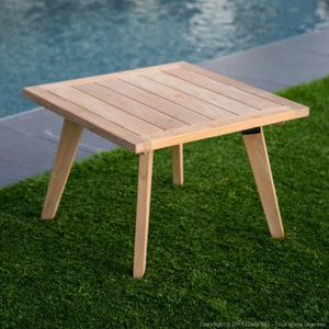 table basse jardin table basse de jardin en teck brut 60x60cm ethnika - Table Salon De Jardin Pas Cher table basse jardin table basse de jardin en teck brut 60x60cm ethnika - Table Salon De Jardin Pas Cher
