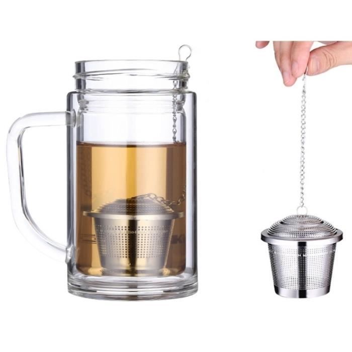 accessoire pour thé verrouillage en acier inoxydable spice tea
