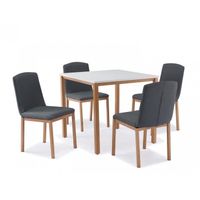 TABLE À MANGER COMPLÈTE TABLE CARRÉE + 4 CHAISES SCANDINAVE TABLE À MANGER COMPLÈTE TABLE CARRÉE + 4 CHAISES SCANDINAVE