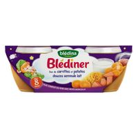 PURÉES DE LÉGUMES BLEDINA Blédîner Duo de carottes et patates douces PURÉES DE LÉGUMES BLEDINA Blédîner Duo de carottes et patates douces