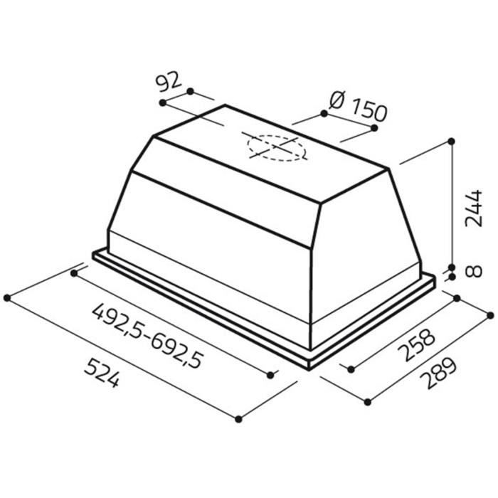 Hotte cuisine Elica encastrable ELIBLOC HT 601