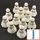 12Pcs Volant Badminton Balle Blanc Plume Oie Birdi