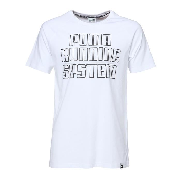 PUMA T-shirt Disc Manches courtes - Homme - Blanc