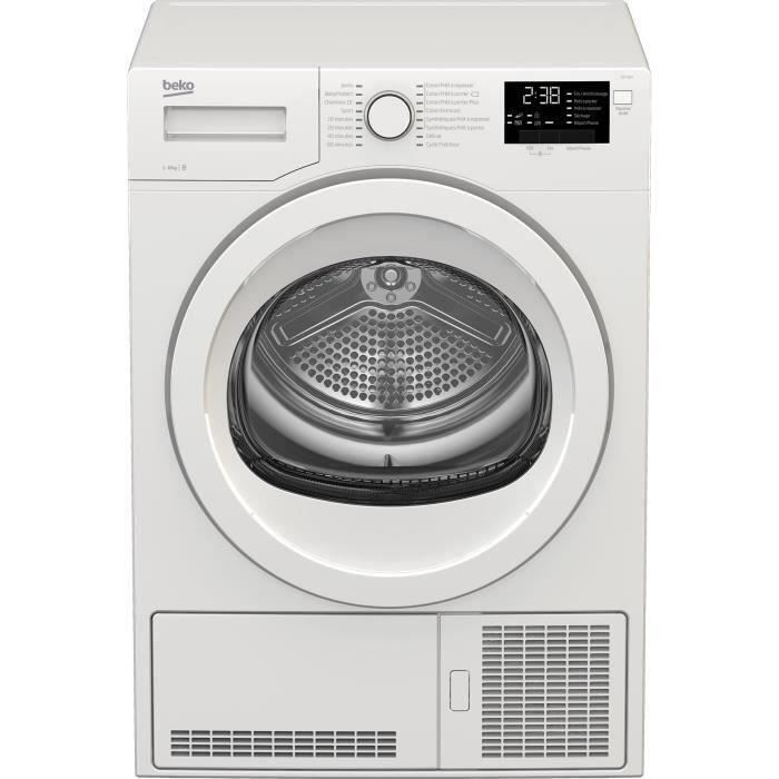 BEKO DCY824 - Sèche linge frontal - 8 kg - Condensation - B - Blanc