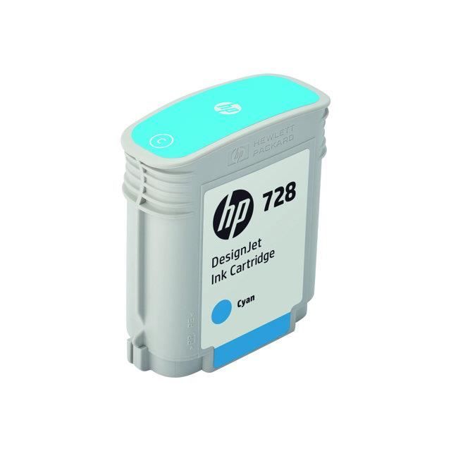 HP cartouche d'encre 728 - Jaune 40-ml