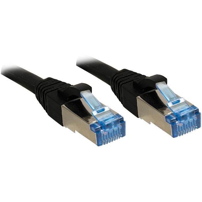 LINDY Câble réseau en cuivre - 6A S/FTP - LSOH - 500MHz - 7,5 m - Noir