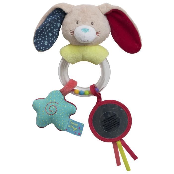 SUCRE D ORGE Hochet d'éveilL Lapin