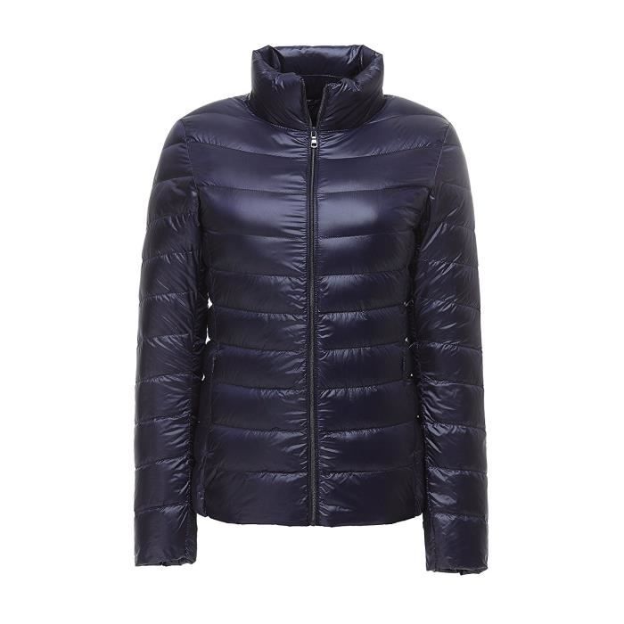 Femme Doudoune Ultra L/ég/ère Courte Veste Duvet Chaud Hiver Compressible Blouson