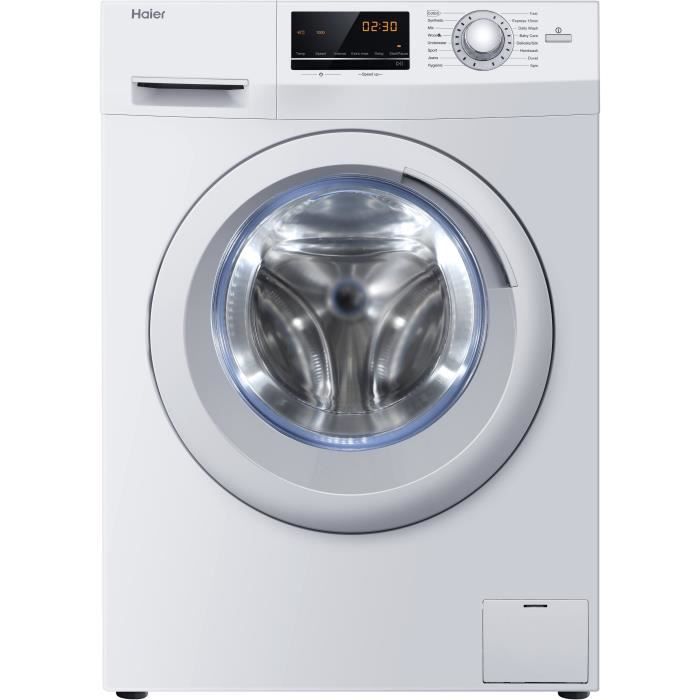 HAIER HW100-14636 - Lave linge frontal - 10 kg - 1400 trs / min - A+++