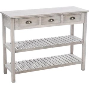 Console Meuble Bois Vieilli