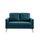 Canape scandinave 2 places bleu
