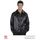 Chemise disco satinée noire
