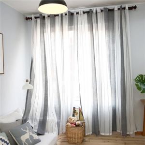 RIDEAU Top Finel Lot de 2 Rideaux Voilages à Oeillets 140