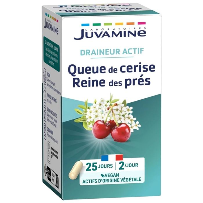 JUVAMINE Reine des près queue de cerise 50 gélules - 15,6g ... JUVAMINE Reine des près queue de cerise 50 gélules - 15,6g ...