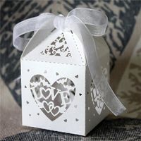 BOÎTE À DRAGÉES 50pcs Boîtes à Dragée De Mariage(Blanc) BOÎTE À DRAGÉES 50pcs Boîtes à Dragée De Mariage(Blanc)