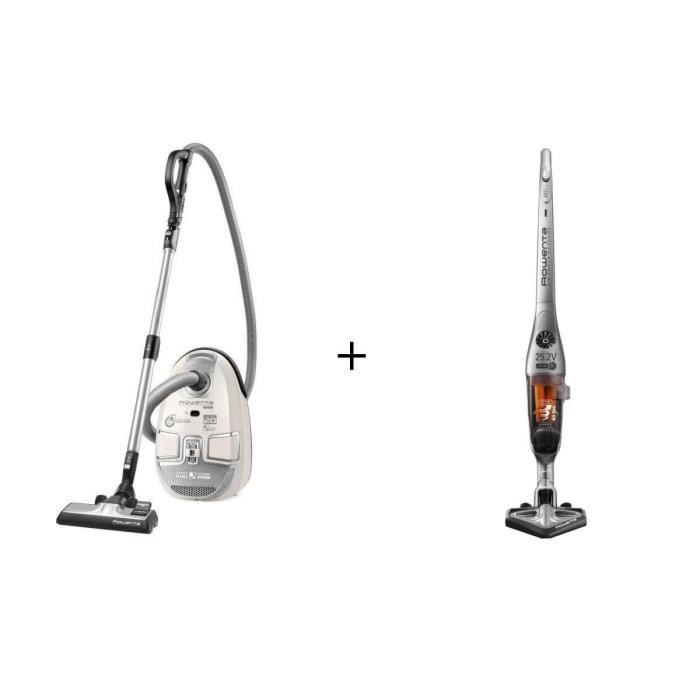 Pack Spécial Aspirateur traîneau avec sac RO5727EA + Aspirateur balai RH8828WO