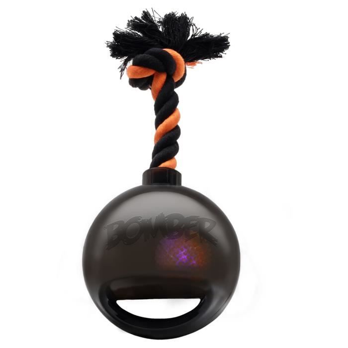 ZEUS Bombe avec ampoule à LED clignotante Bomber PM - Noir - Pour chien