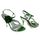 Chaussures de mariage ouvertes à f Vert