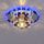 Moderne lampe de plafond 3W LED Crystal Lustre pla